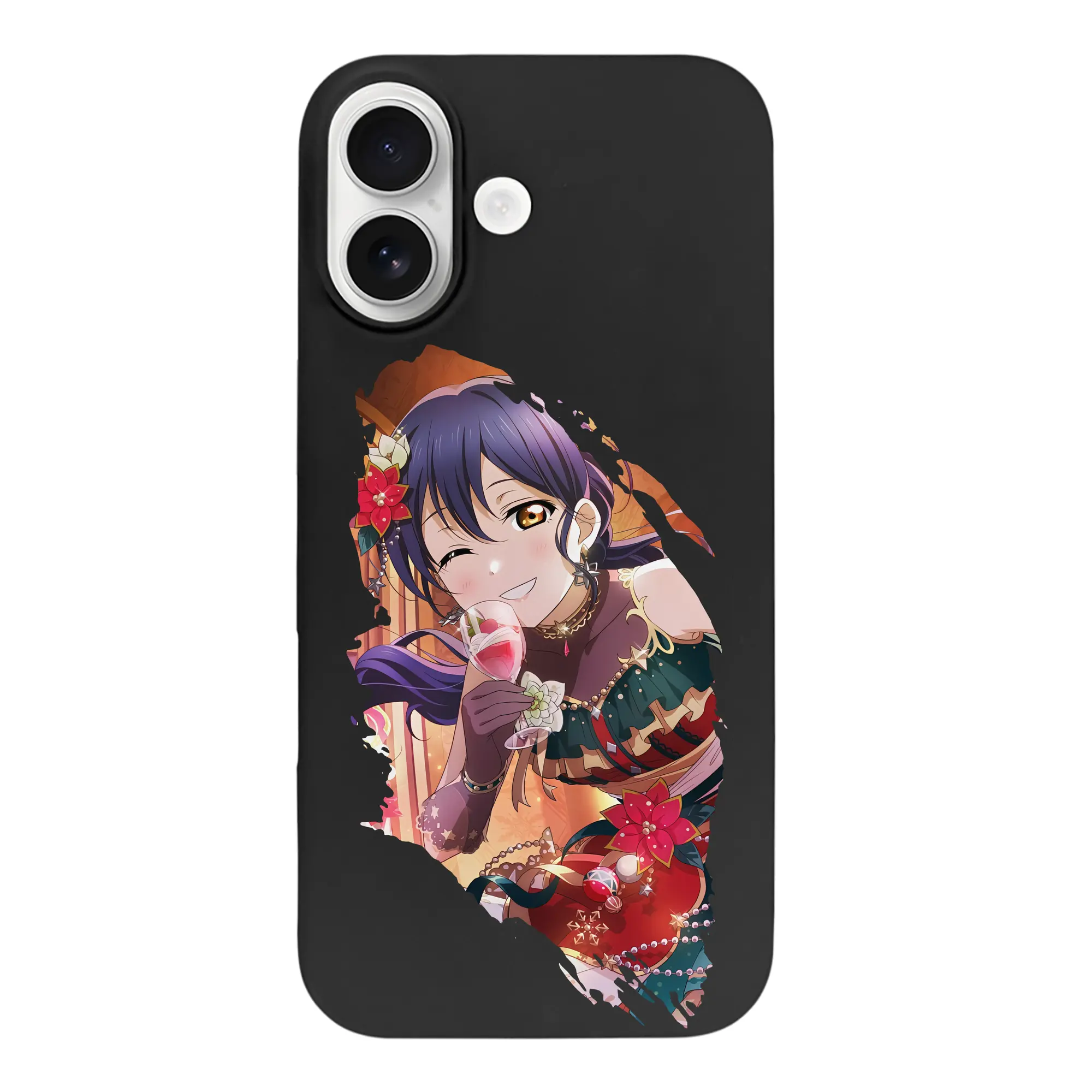 Love Live! グッズ,園田海未 - iPhone 17 シリーズ シリコンケース 薄型 耐衝撃 指紋防止 ソフトタッチカバー 精密フィット 傷防止 保護ケース iPhone 17/17 Air/17 Pro/17 Pro Max 対応